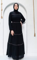 اشكال عبايات خروج سوداء بناتي في مصر