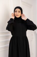 عبايه شتوى سوداء