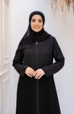 عبايه شتوى سوداء