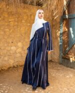 عبايات خروج ملونة للمحجبات