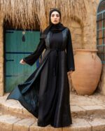 اجمل عبايات خروج سوداء شيك