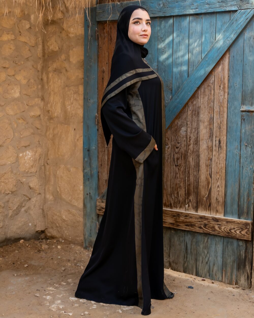 افضل عبايات خليجية سوداء فخمة للبنات