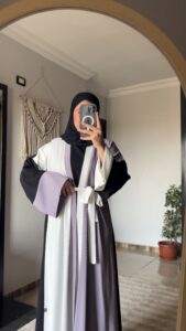 انواع عبايات خليجية اماراتية ملونة